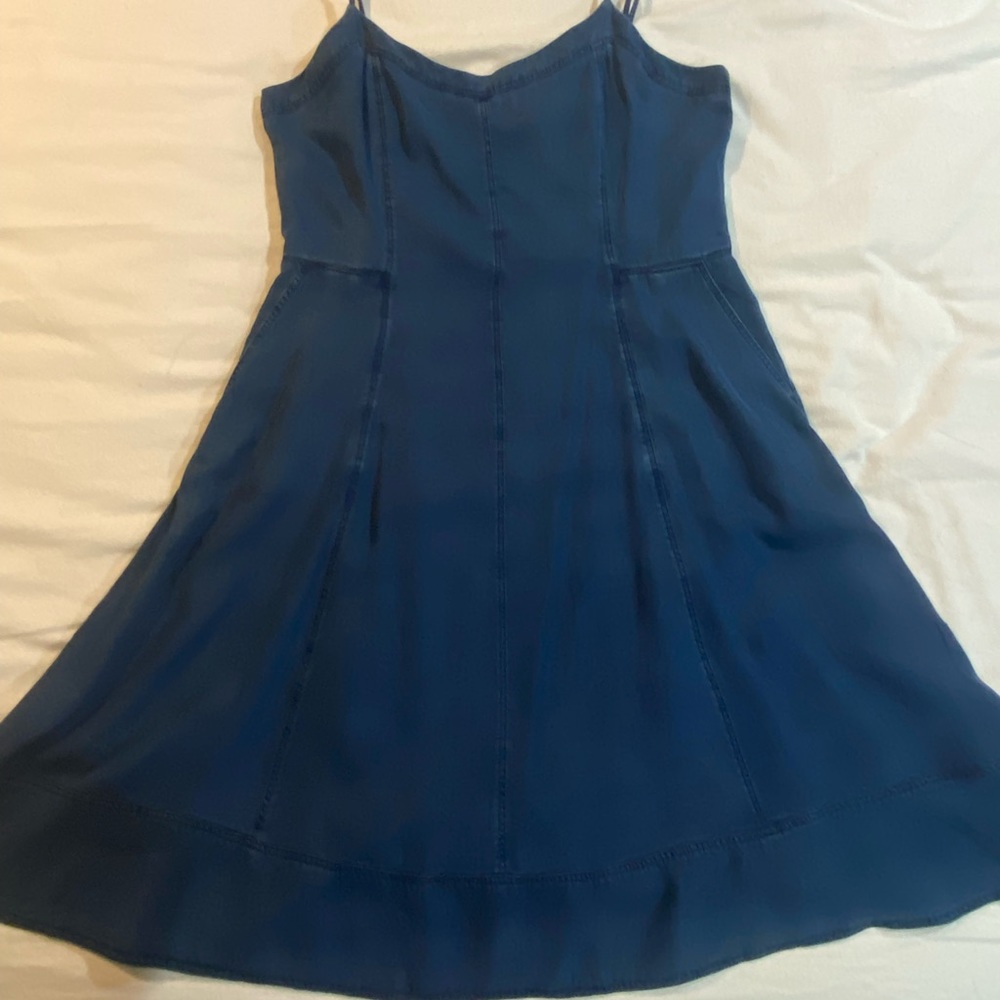 NWT Navy Denim Blue Slip Dress, Banana Republic, US Plus Size 18